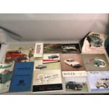 A Lot of vintage car brochure booklets, Monte Carlo Rally & Achievements 1952 booklets, The Vanguard