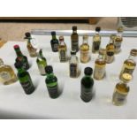 A Quantity of Whisky miniatures which includes Glenfiddich 18 years/ 12 years, Lagavulin 16 year