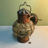 Antique Dutch ships lantern light. Measures 30cm in height (handle down)