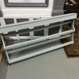 Hand painted two tier kitchen wall rack, Measures 71x139x13cm