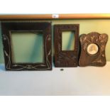 A Lot of three arts and crafts & Art Nouveau picture frames