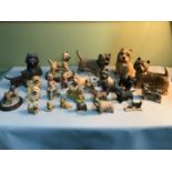 A Large quantity of collectable porcelain Cairn Terrier figures, Includes Border fine arts,