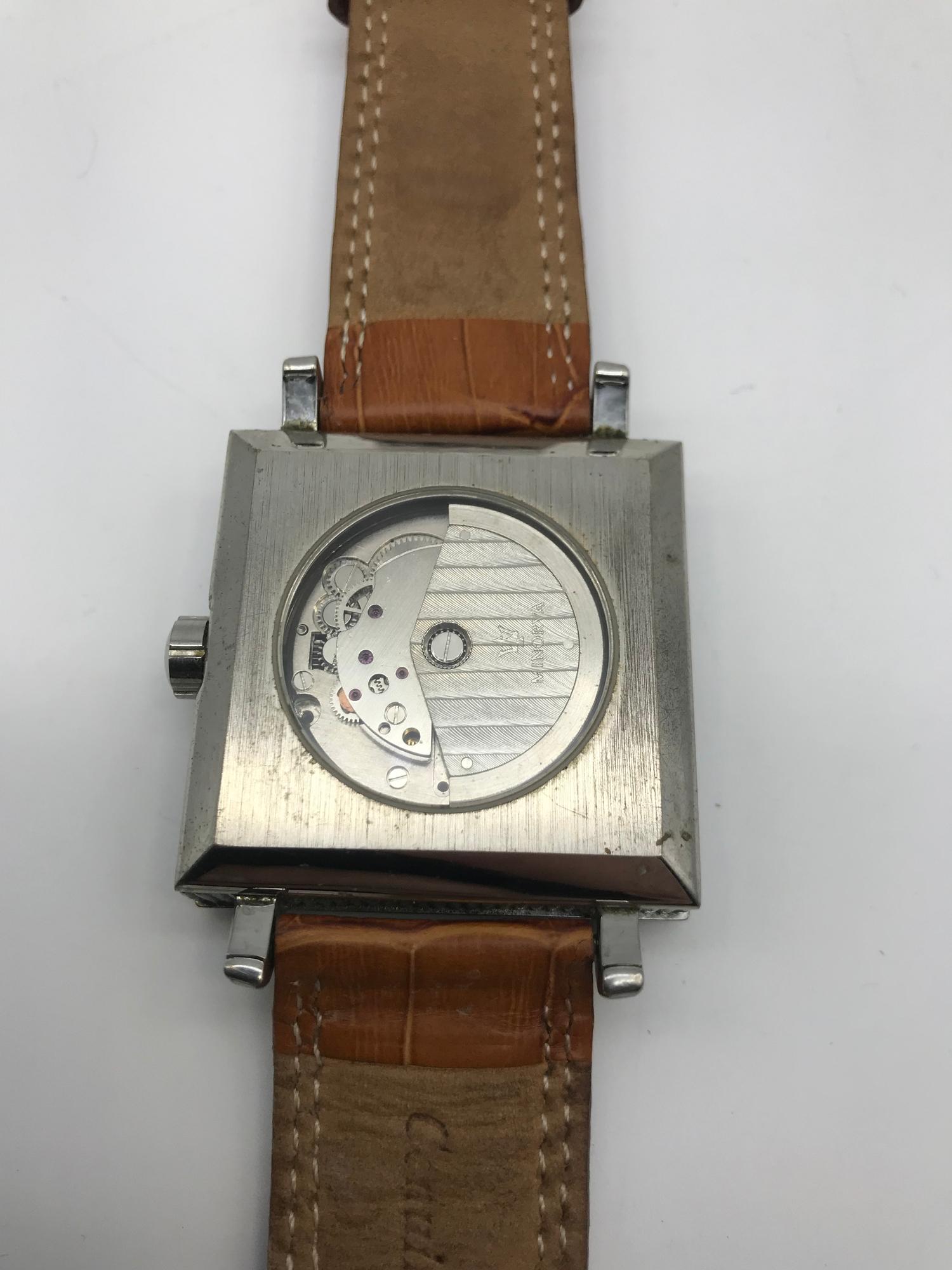 Minorva 3 flyback second hands automatic watch, Working - Image 3 of 3