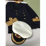 Sea Captain's Merchant Navy Uniform suit and Hat