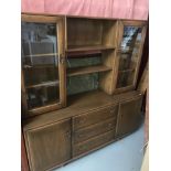 An Ercol display cabinet, Comes in pieces.