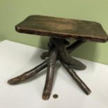 An unusual arts and crafts branch table/ stool. Measures 28x36x22cm