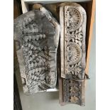 A Lot of 4 Victorian moulds for coving