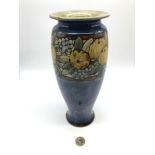 An early Royal Doulton floral design vase, Measures 27cm in height