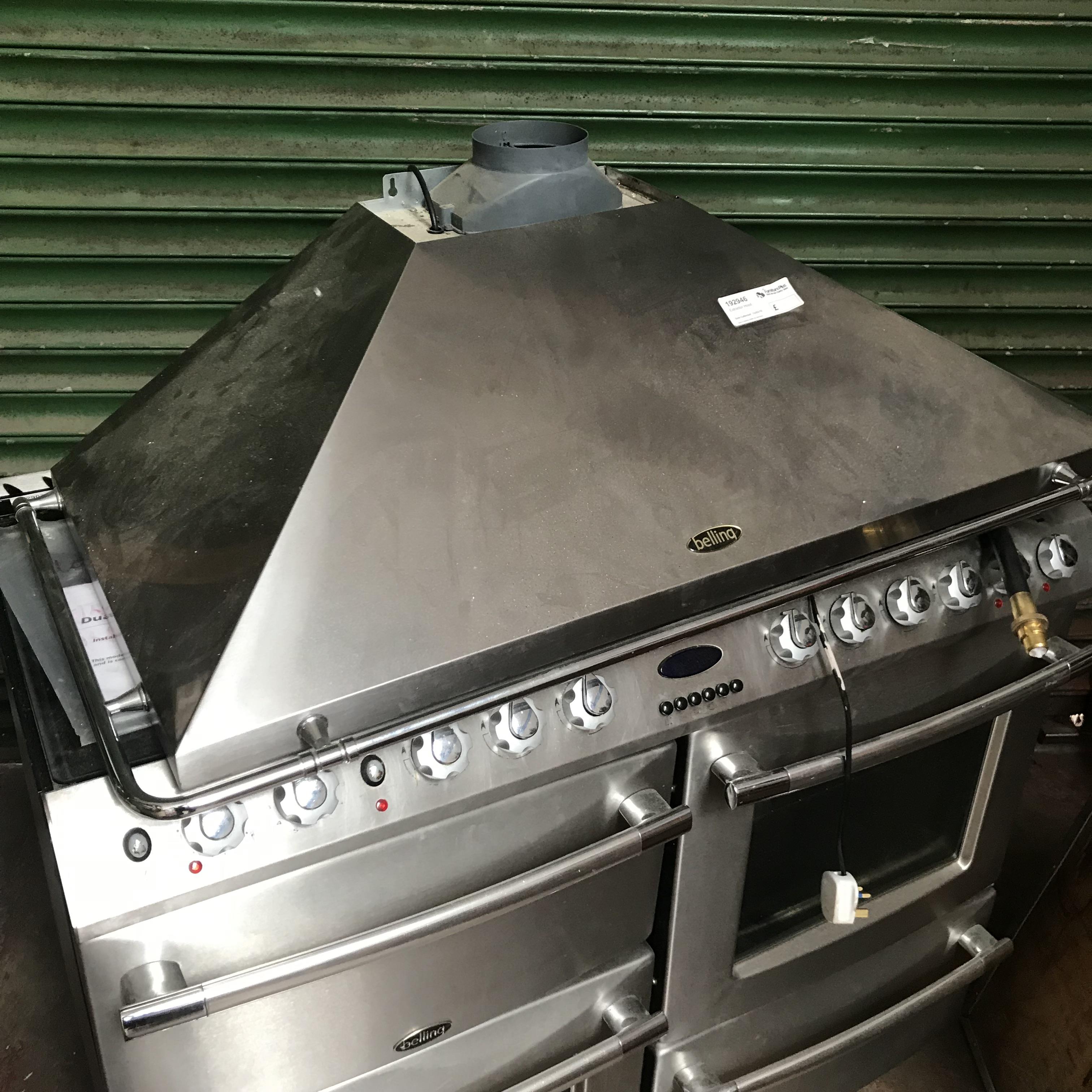Belling dual fuel cooker (gas) stainless steel front, glass lift top, instructions and comes with Be - Image 3 of 3