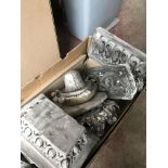 A Box of Victorian plasterers moulds (possibly used by Kelly plasterers Campbell street)