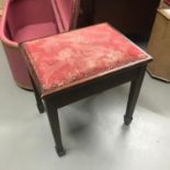 A Vintage lift top piano stool. 190651