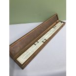 Pilot balloon slide rule mark I, by Casella London, within original fitted case