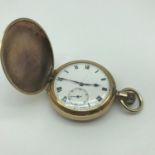 Antique gold plated pocket watch 15 jewels 4 Adjustments Swiss made.