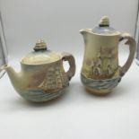 A lot of two rare Royal Doulton Famous Ships tea pot and coffee pot, 'The Cutty Sark & The Bounty'