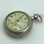 G. Shepherd Ellon verge fusee movement pocket watch fitted within a London silver case and outer