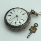 A Victorian Alexander Alexander Elgin 1849 fusee movement pocket watch, fitted within a London