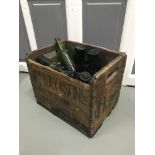 A Vintage wooden crate advertising William Hay & Sons Aberdeen Ltd, Together with a collection of