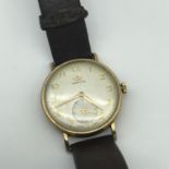 A Vintage 9ct gold Marvin Non-Magnetic wrist watch, In a running condition.