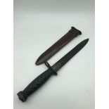 WW2 American U.S.A UFH Bayonet and sheath.