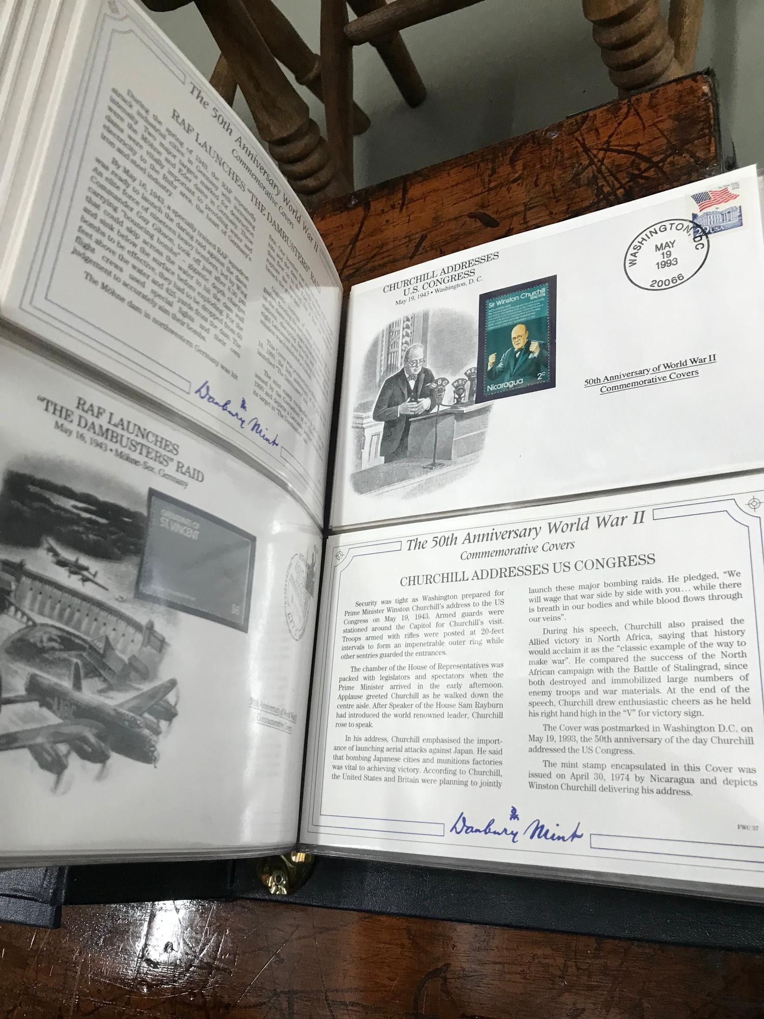 A Lot of three albums of Danbury Mint first day covers, Based on The 50th Anniversary World War 2 - Image 8 of 12