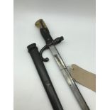 French M1874 Gras Bayonet etching to the spine of the blade. Comes with scabbard, Dated 1880