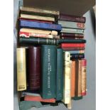 A Crate filled with books, Includes David Copper field, R.L.Stevenson, John Buchan & various