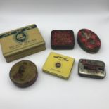 A Selection of vintage advertising tins includes Rich Tea, Tobacco & shortbread tin.