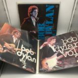 A Lot of three Bob Dylan The Little White Wonder Vol 1,2 & 3 LP Records BHL 8001,2 & 3.