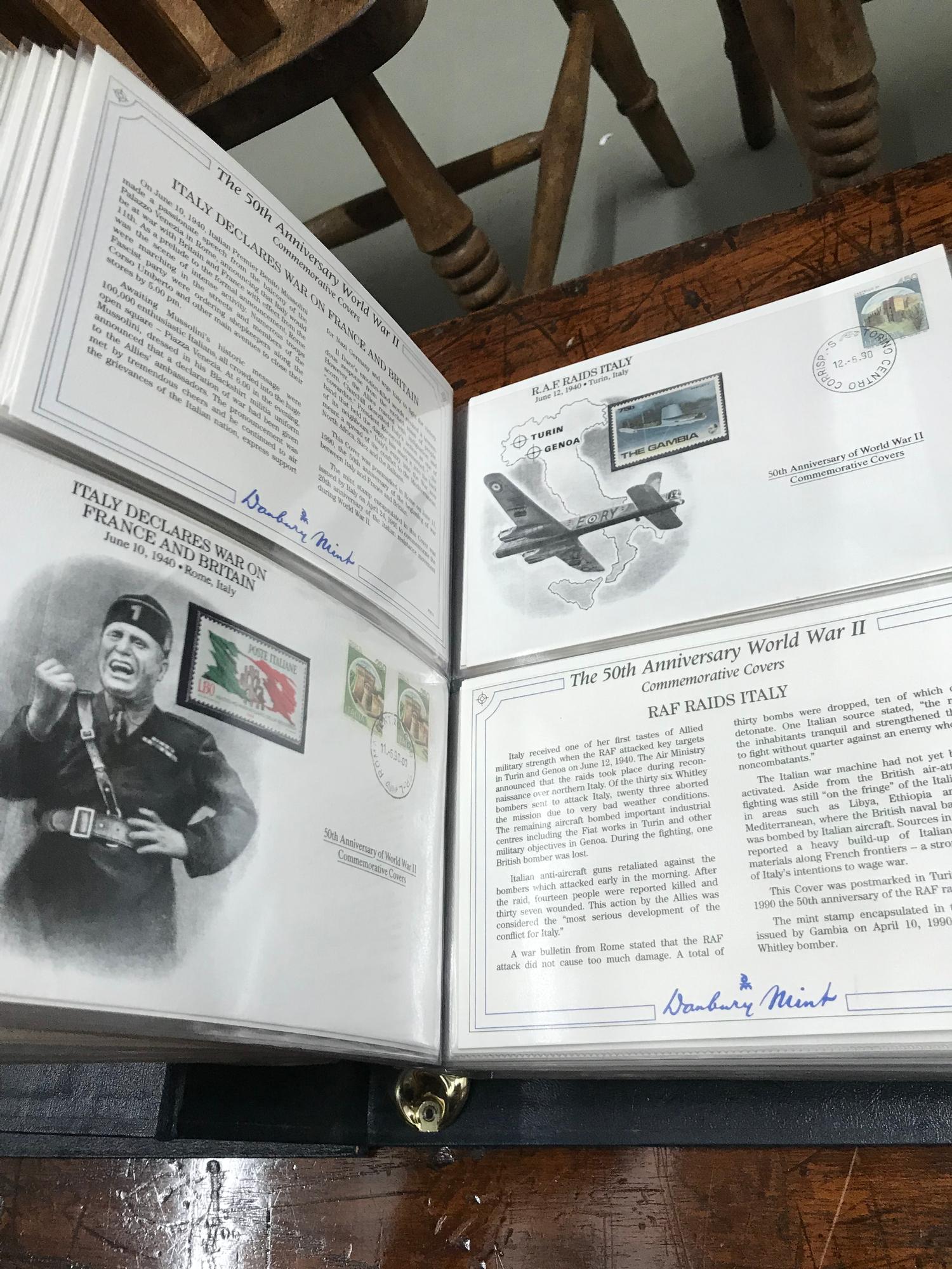 A Lot of three albums of Danbury Mint first day covers, Based on The 50th Anniversary World War 2 - Image 5 of 12