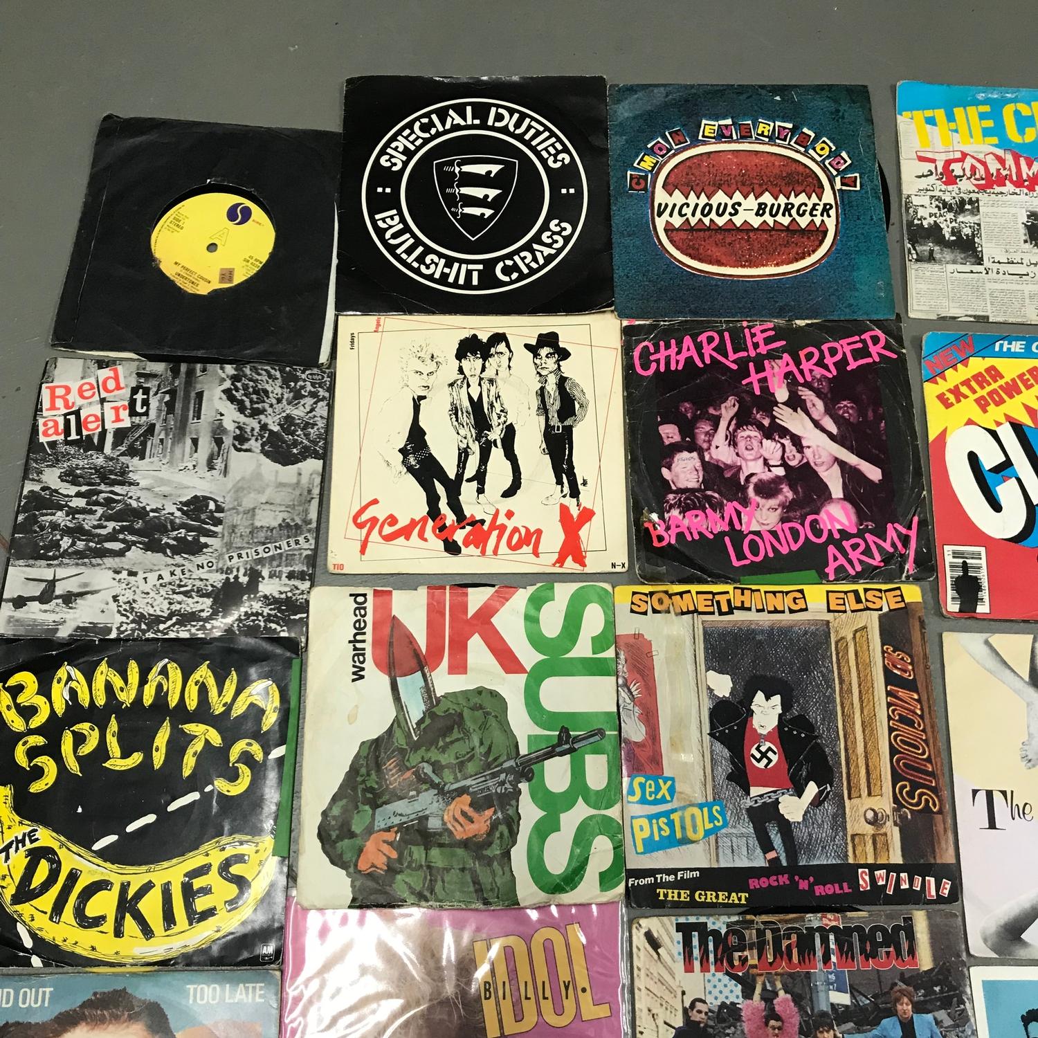 A Collection of Vintage Punk 45rpm's, Includes The Jinx, Out of Control, The Dickies, Red Alert, - Image 3 of 5