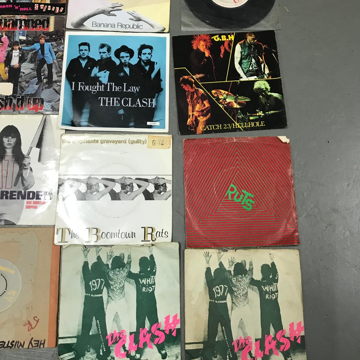 A Collection of Vintage Punk 45rpm's, Includes The Jinx, Out of Control, The Dickies, Red Alert, - Image 5 of 5