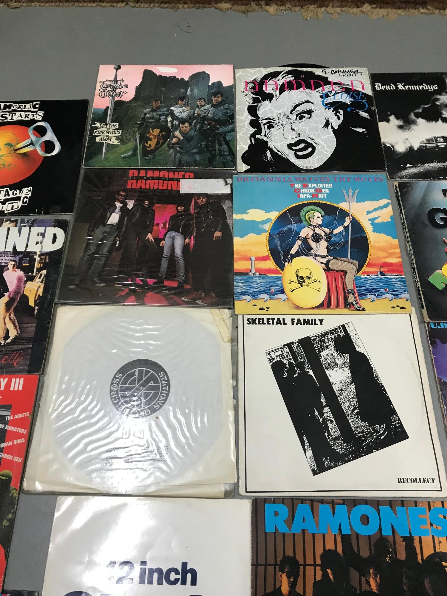 A Collection of Punk LP Records, Includes The Damned, U.K.Subs, Alien Sex Fiend, The Exploited, - Image 5 of 7