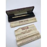 Vintage Rolled Gold Yard-O-Led revolving pencil, instructions and box.