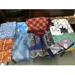 A Selection of various vintage french made scarfs, Includes Named scarfs- Jacqmar, Hammura & AH