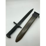 WW2 American U.S.A Bayonet & Sheath.