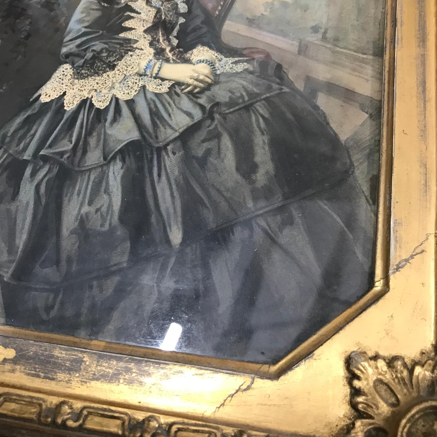 Original painting of Isabella Katharina Dennistoun eldest daughter of the Honourable James Wolfe - Image 5 of 11