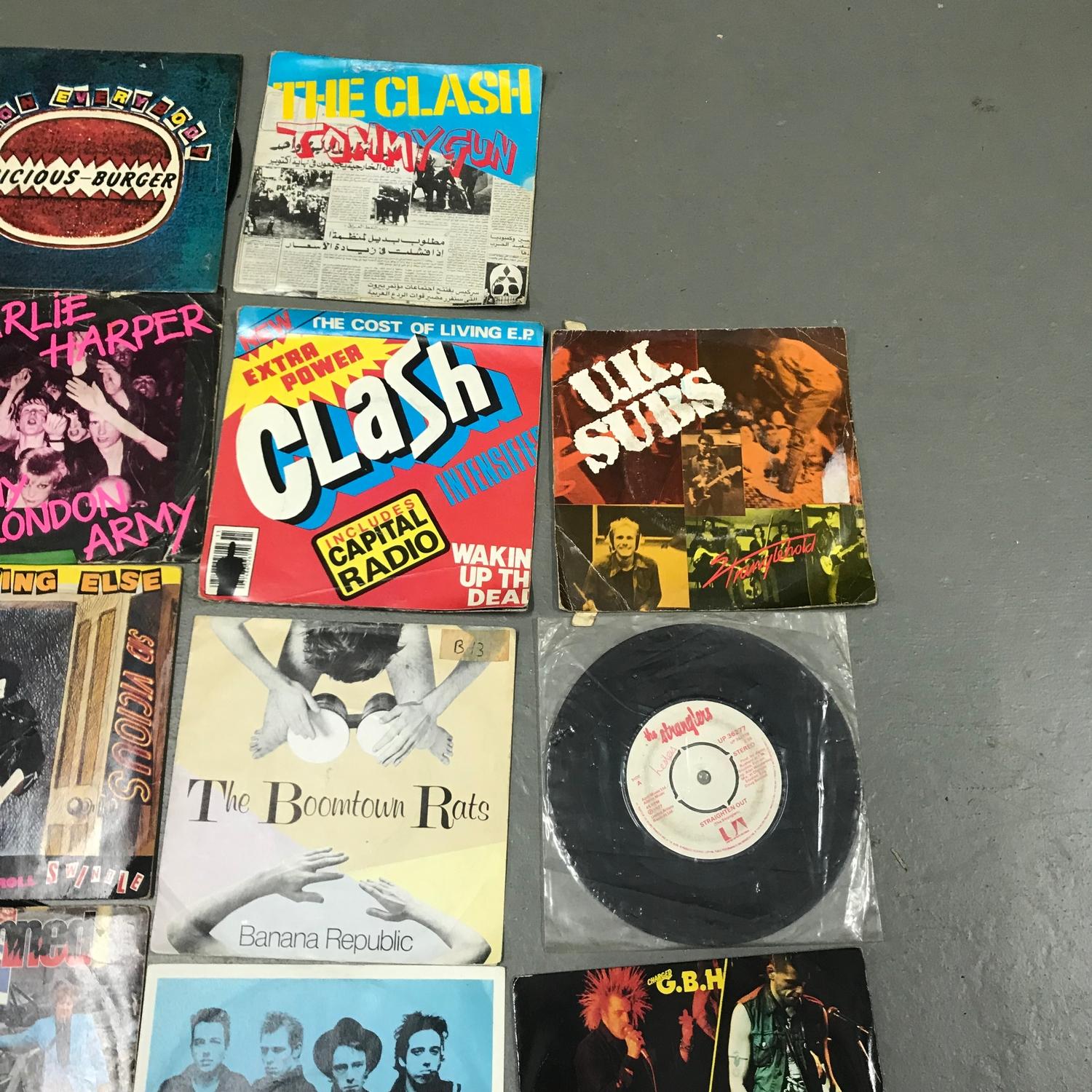 A Collection of Vintage Punk 45rpm's, Includes The Jinx, Out of Control, The Dickies, Red Alert, - Image 4 of 5