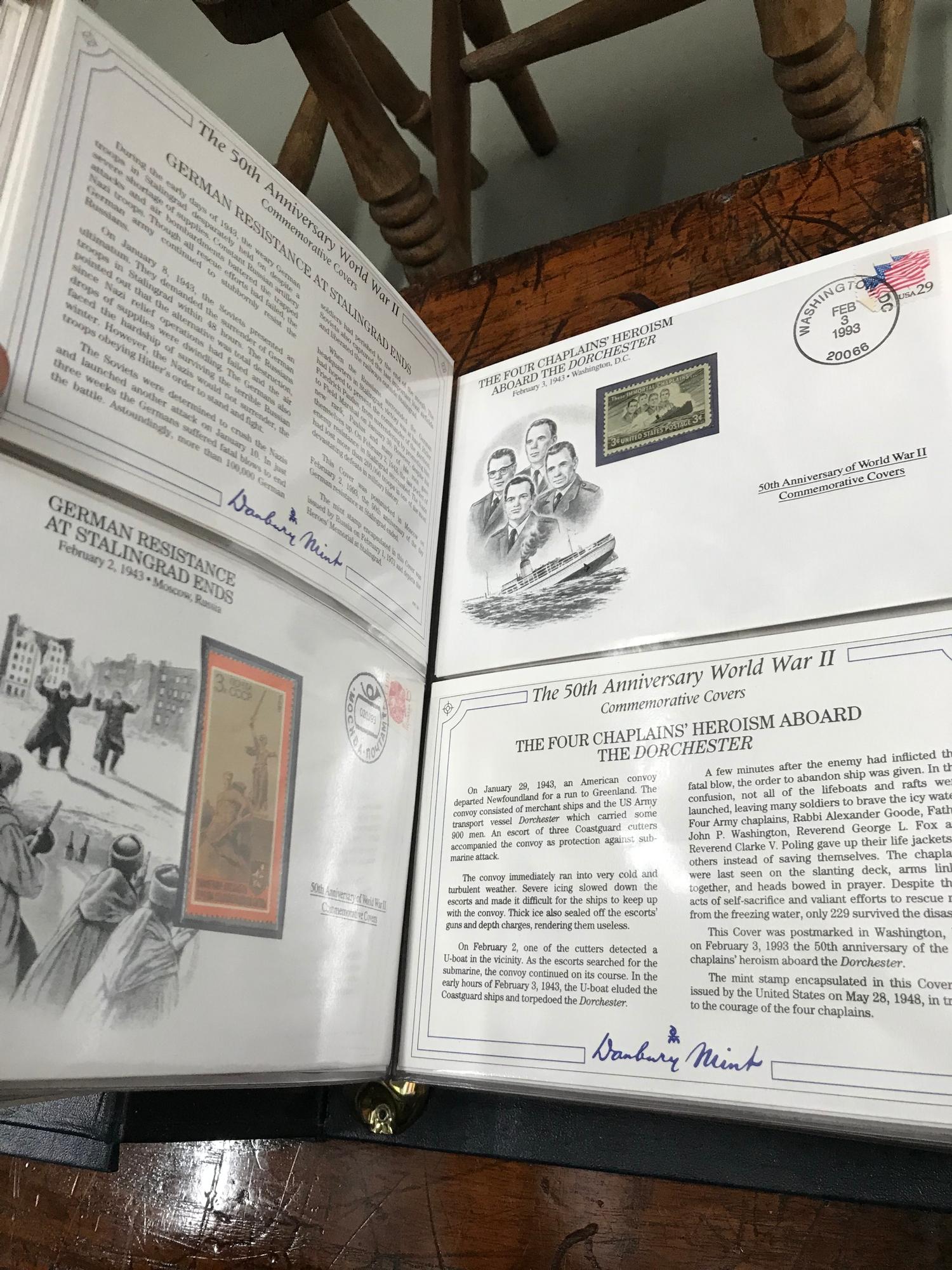 A Lot of three albums of Danbury Mint first day covers, Based on The 50th Anniversary World War 2 - Image 10 of 12