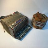 Vintage Viceroy accordion & vintage squeeze box.