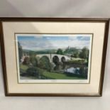 Graeme W. Baxter Limited edition print titled "The old Bridge, Stirling" Signed in pencil and