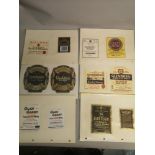 A collection of 25 whisky labels to include: 'Glen Elgin', 'Glen Livet', 'Glen Fiddich' & 'Glen