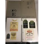 A Rare Selection of Original Marketing Proof Labels from Bells Old Scotch Whisky, with two