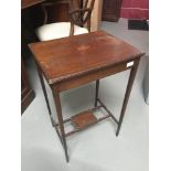 An Edwardian inlaid hall table, Measures 70x45.5x35.5cm