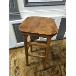 Antique/ vintage Elm wood school/ work stool.