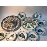 A Lot of Chinese and Japanese porcelain wares which includes eight Chinese fish design bowls.