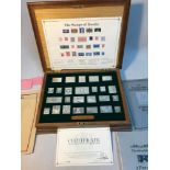 A Collection solid silver stamps of Royalty collection, A Set of 25 silver ingots in total, comes