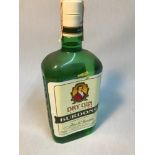 A Bottle of DRY GIN Destilada Burdons 1 litre bottling- 37.5% Vol. Full and sealed