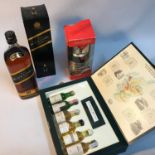 Johnnie Walker Black Labelold Scotch Whisky 12 years old, full, sealed and boxed. A Bottle of