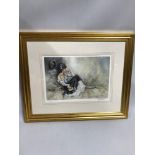 E R Sturgeon Limited edition print titled "Samantha" 317/425 and signed by the artist, Gilt frame