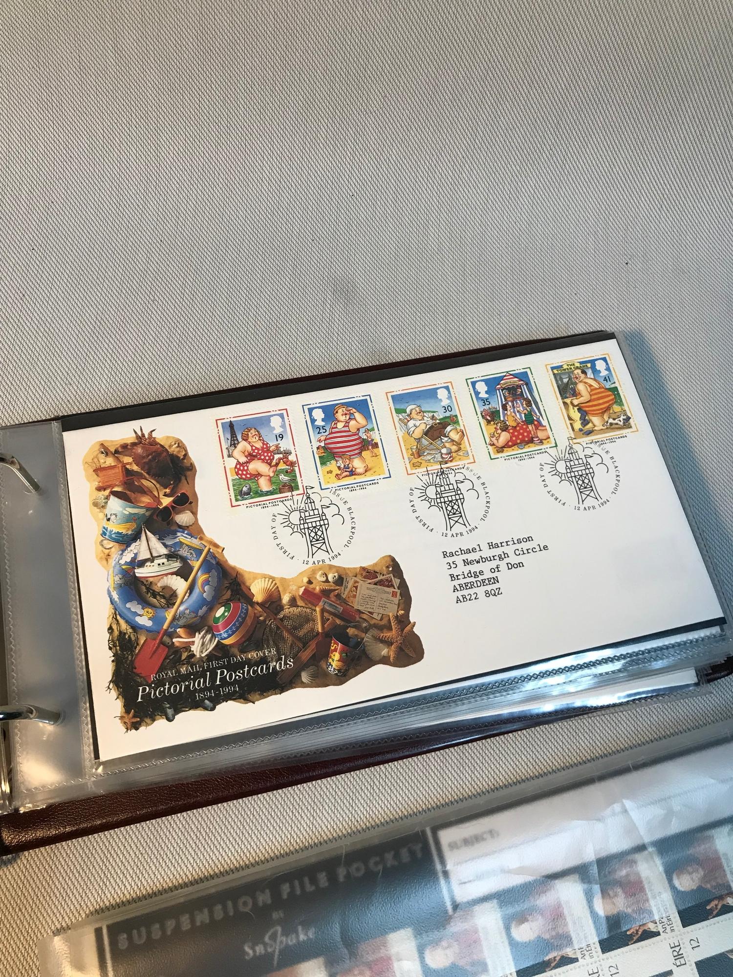 An album of first day covers together with stamps of the pope. - Image 2 of 4